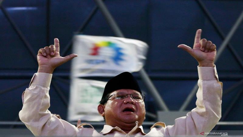 Pesan Prabowo kepada Pendukungnya: Kalau Dipukul Jangan Balas