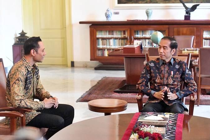  AHY Sampaikan Ucapan Selamat dari Demokrat kepada Jokowi