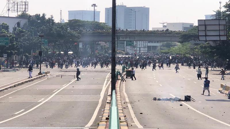 Kodim 0501 Jakarta Pusat Terjunkan 2 Satuan Setingkat Kompi Amankan Polsek Gambir