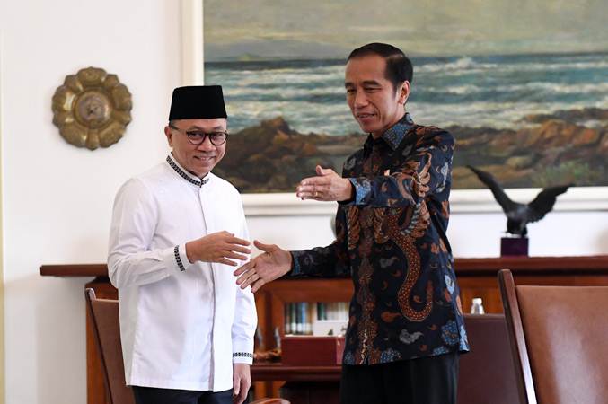  Presiden Jokowi Menerima Kunjungan Ketua MPR Zulkifli Hasan