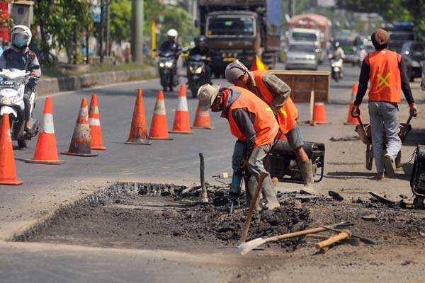  Perbaikan Jalan Nasional di Surabaya Dihentikan H-10