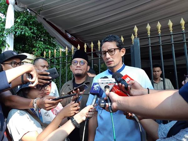  Sandiaga Uno : Prabowo Sampaikan Gugatan Hasil Pilpres ke MK Setelah Salat Jumat