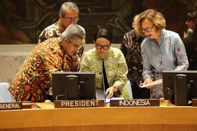  Retno Marsudi Pimpin Briefing DK PBB Soal Timur Tengah