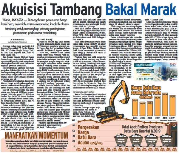  KABAR PASAR 27 MEI: Akuisisi Tambang Bakal Marak, 2 KEK Layak Jadi Sentra Karet