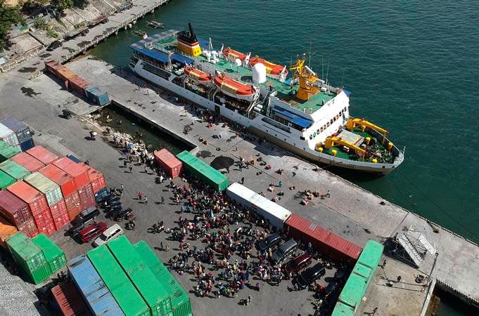  Mudik Lebaran 2019, Pelabuhan Gorontalo Mulai Dipadati Pemudik