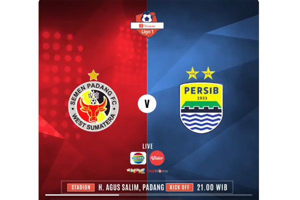  Liga 1: Semen Padang vs Persib Bandung Skor Akhir 0-0