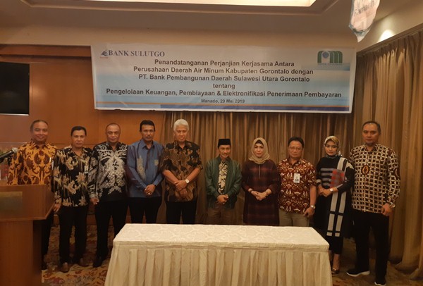  Bank Sulutgo Kerja Sama dengan PDAM Kabupaten Gorontalo