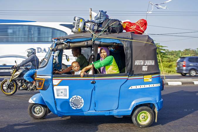  Mudik Lebaran 2019 Naik Bajaj