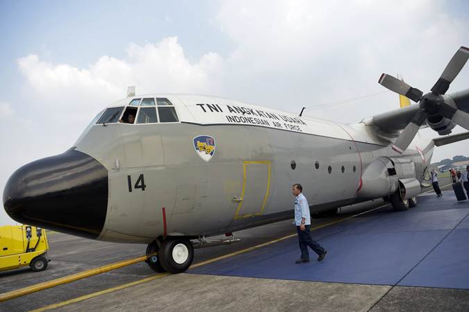  Jenazah Ibu Ani Yudhoyono Dijemput Menggunakan Pesawat Hercules C-130