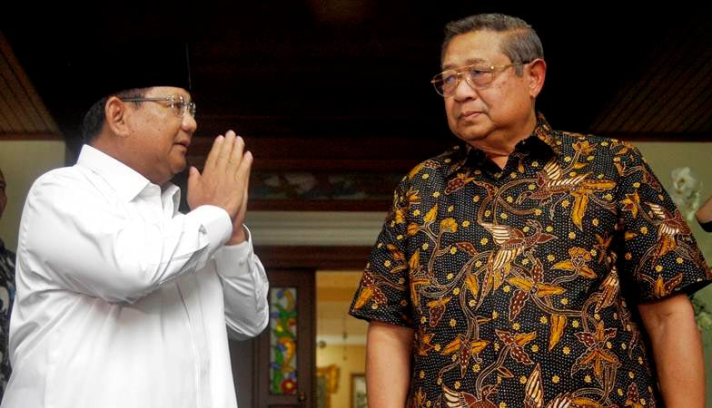  Prabowo Subianto Melayat ke Rumah Susilo Bambang Yudhoyono