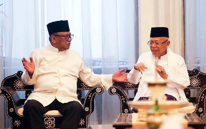  Ma\'ruf Amin dan OSO Bahas Negara Usai Pemilu 2019 