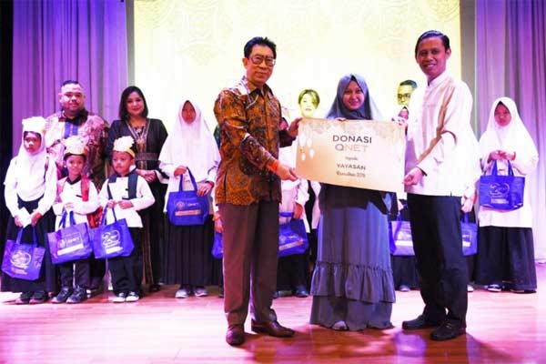  QNET Gelar Ngabuburit Edukatif Anak Yatim