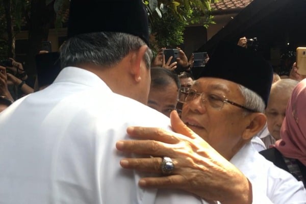  Ma’ruf Amin Ucapkan Selamat Hari Raya Idulfitri untuk Prabowo-Sandiaga