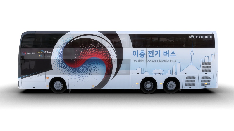  Hyundai Motor Kenalkan Bus Listrik Double Decker