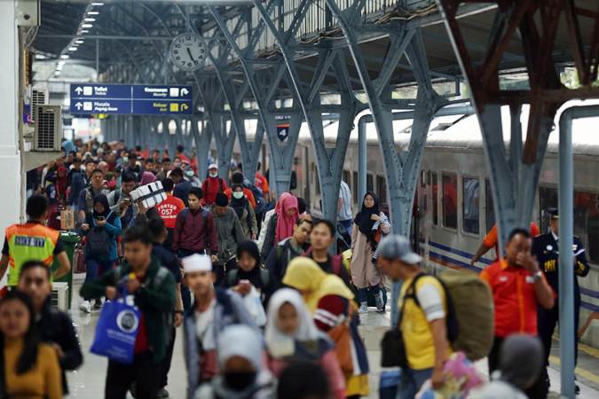  Arus Balik Lebaran 2019, Jumlah Penumpang Kereta Api Naik