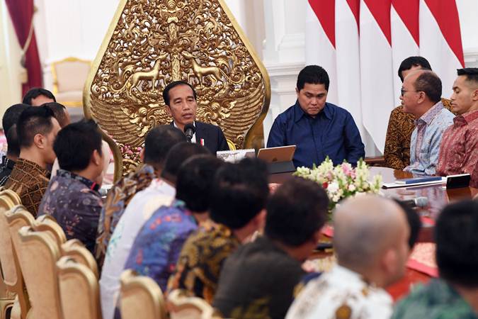  Presiden Jokowi Menerima Kunjungan Pengurus Kadin dan Hipmi