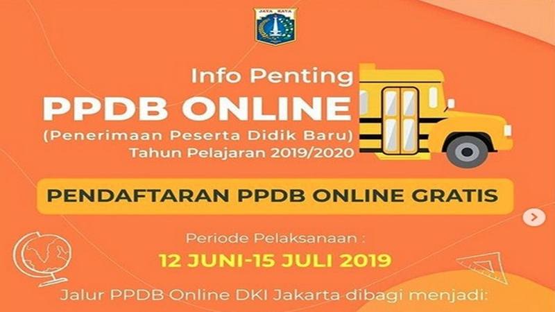  PPDB Online 2019: SD, SMP, SMA Jakarta Terima 5 Persen Peserta Didik Luar Kota