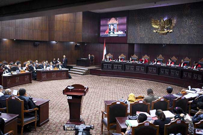  Suasana Sidang Perdana Perselisihan Hasil Pilpres 2019 di MK