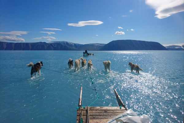  Suhu Meningkat, Lapisan Es di Greenland Mencair Tidak Lazim