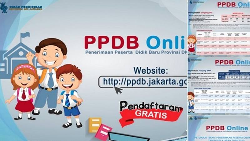 Ilustrasi penerimaan peserta didik baru (PPDB) online di DKI./Instagram @disdikdki