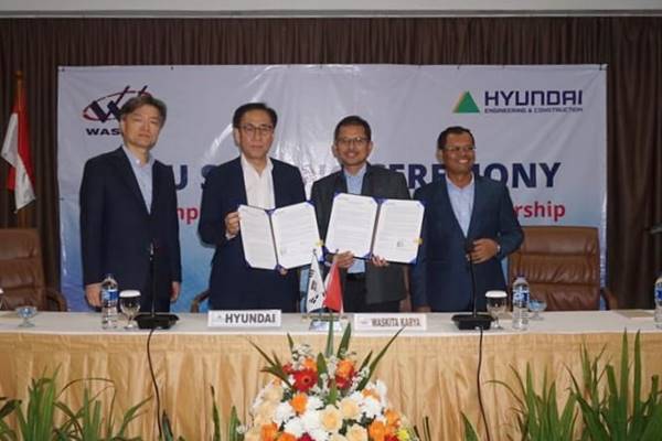  Hyundai Gandeng Waskita Garap Pasar Konstruksi Indonesia