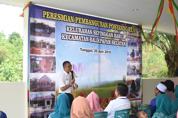  PT Angkasa Pura I (Persero) Balikpapan Peduli Pelayanan Kesehatan, Bantu Pembangunan Posyandu Kusuma Sepinggan dan Hari ini Diresmikan