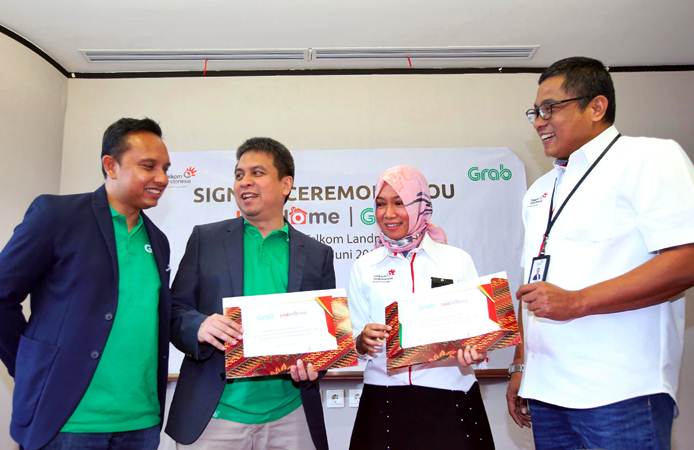  Telkom Bersinergi dengan Grab