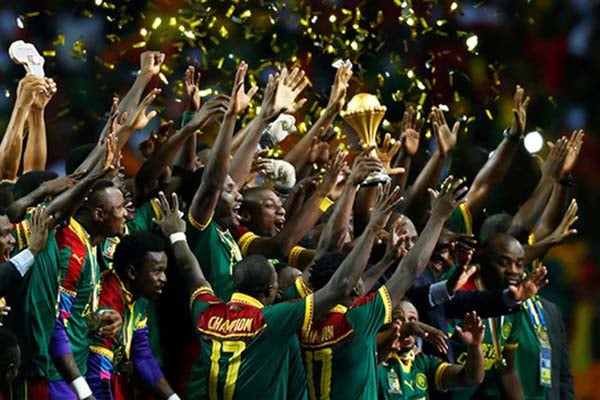 Kamerun ketika juara Piala Afrika 2017./Reuters-Amr Abdallah Dalsh