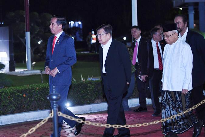  Bertolak ke KTT G20 Jepang, Jokowi Dilepas Jusuf Kalla dan Ma\'ruf Amin