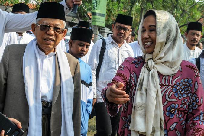  KH Ma\'ruf Amin dan Rini Soemarno Hadiri Haul Syekh Nawani Albantani