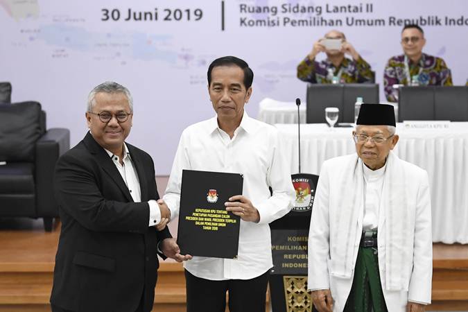  KPU Resmi Tetapkan Presiden dan Wapres Terpilih Periode 2019-2024