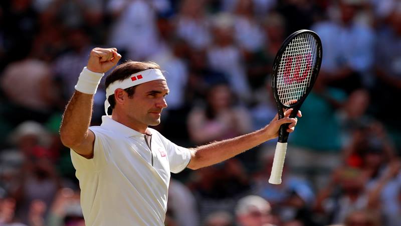  Roger Federer Ajari Pangeran George Bermain Tenis