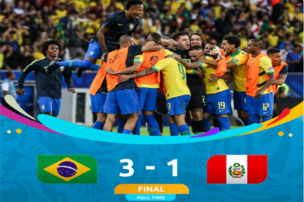 Brasil vs Peru 3 - 1