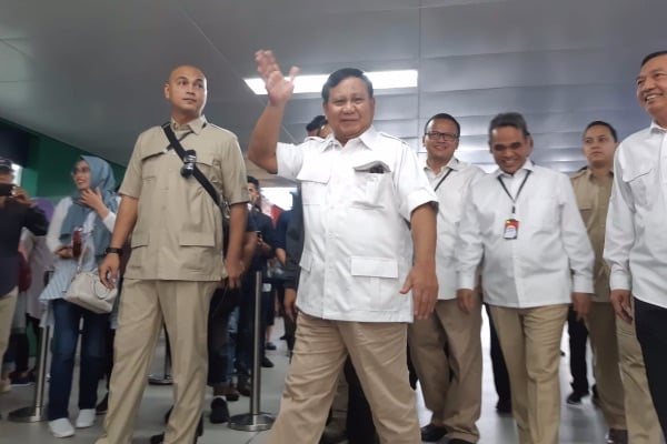  Prabowo ke Stasiun MRT Lebak Bulus, Bertemu Jokowi?