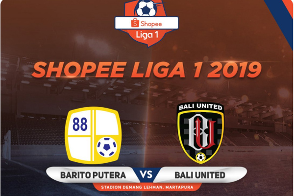  Liga 1: Barito Putera vs Bali United 1-0. BUFC Terpaku di Posisi 2. Ini Videonya