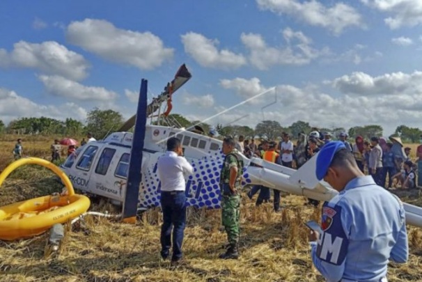  Seluruh Penumpang Helikopter Jatuh di Lombok Sudah Dievakuasi