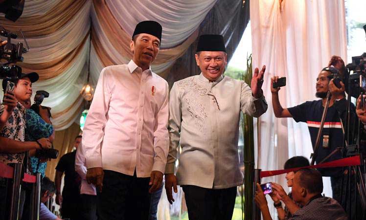  Jelang Munas Golkar, Bambang Soesatyo Temui Jokowi di Istana