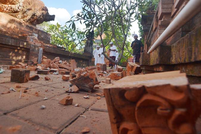  Kerusakan Akibat Gempa di Bali