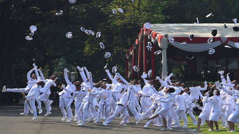  Pelantikan Perwira TNI/Polri, Jokowi Ingatkan Revolusi Industri 4.0