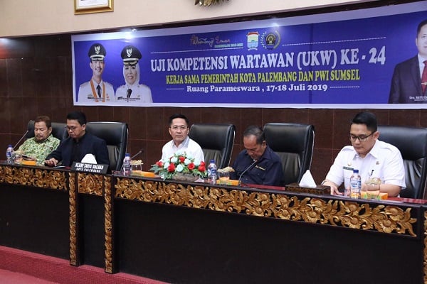  Pemkot Palembang Dorong Uji Kompetensi Wartawan