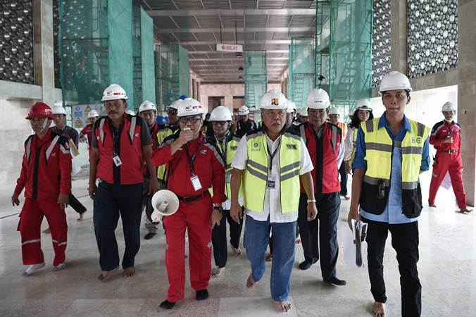  Basuki Hadimuljono Tinjau Proyek Renovasi Masjid Istiqlal