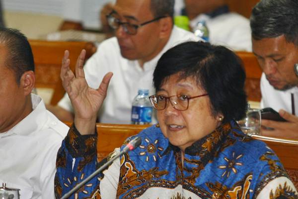 Menteri Lingkungan Hidup dan Kehutanan Siti Nurbaya./ANTARA FOTO-Muhammad Iqbal