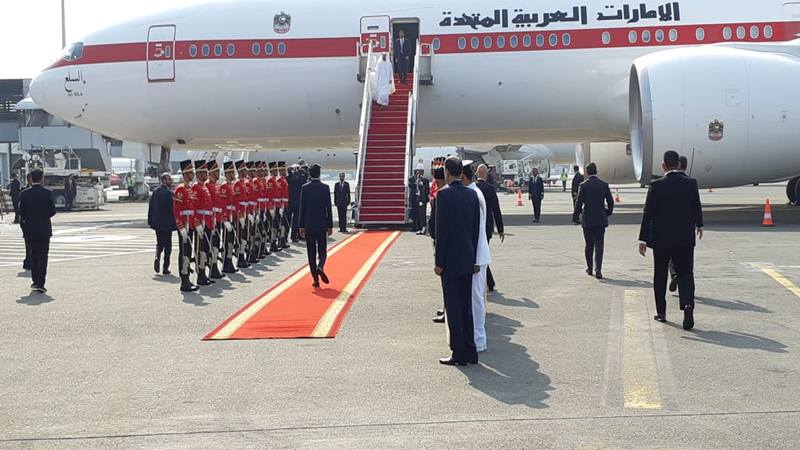  Jokowi Sambut Kedatangan Putra Mahkota Abu Dhabi