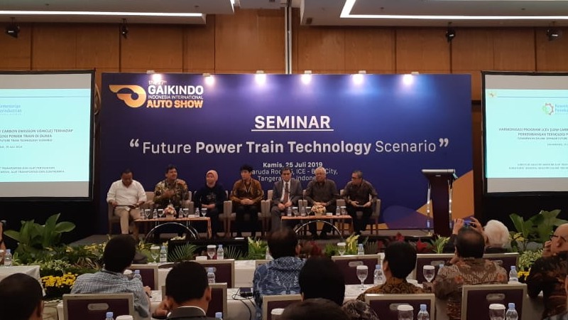 Seminar bertajuk Future Power Train Technology Scenariodigelar di GIIAS 2019, Tangerang, Kamis (25/7/2019)./Bisnis-Aprianus Doni Tolok
