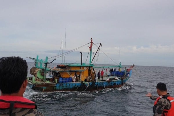  6 Kapal Ikan Asal Filipina dan Vietnam Ditangkap 