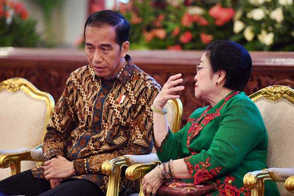  Megawati dan Jokowi Bahas Kabinet dan Isu Strategis Pemerintahan di Kongres V PDIP