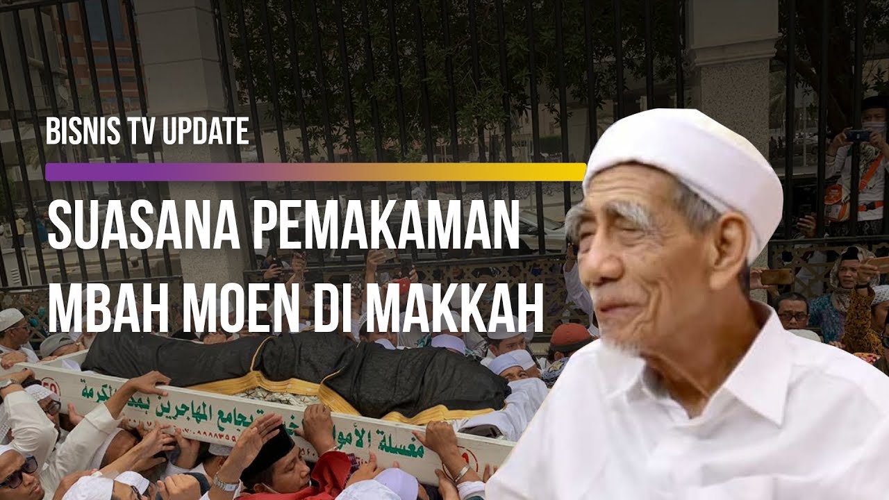  Ribuan Pelayat Antar Jenazah Mbah Moen di Makkah
