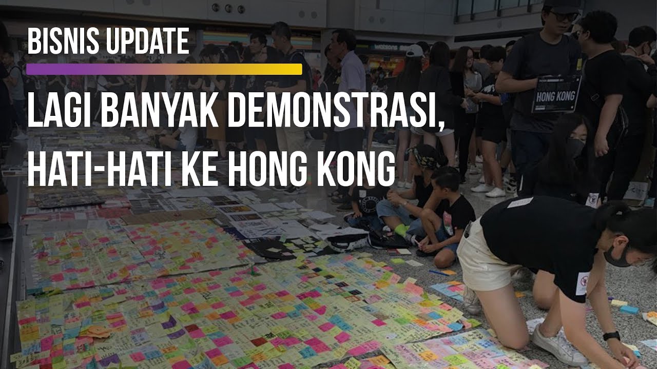  Suasana Bandara Hong Kong yang Dikepung Demonstran