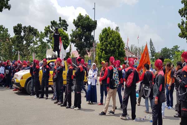  Buruh Demo Minta Pengadilan Hubungan Industrial Hadir di Batam