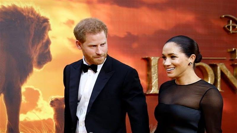 Meghan Markle bersama suaminya, Pangeran Harry, di acara gala premiere film terbaru karya Walt Disney Studio, The Lion King./Istimewa